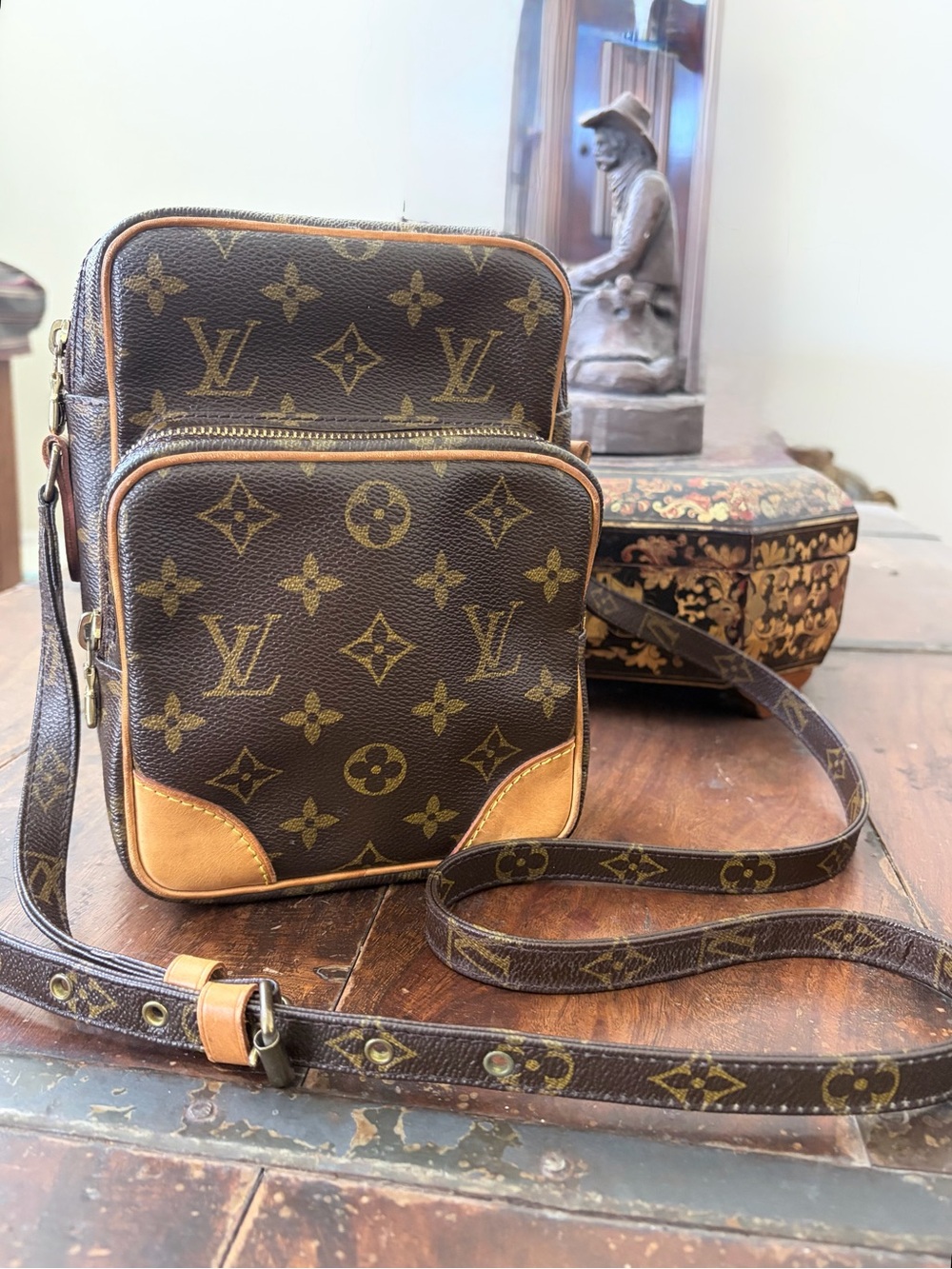 LOUIS VUITTON Amazone LV Monogram Brown Crossbody Bag